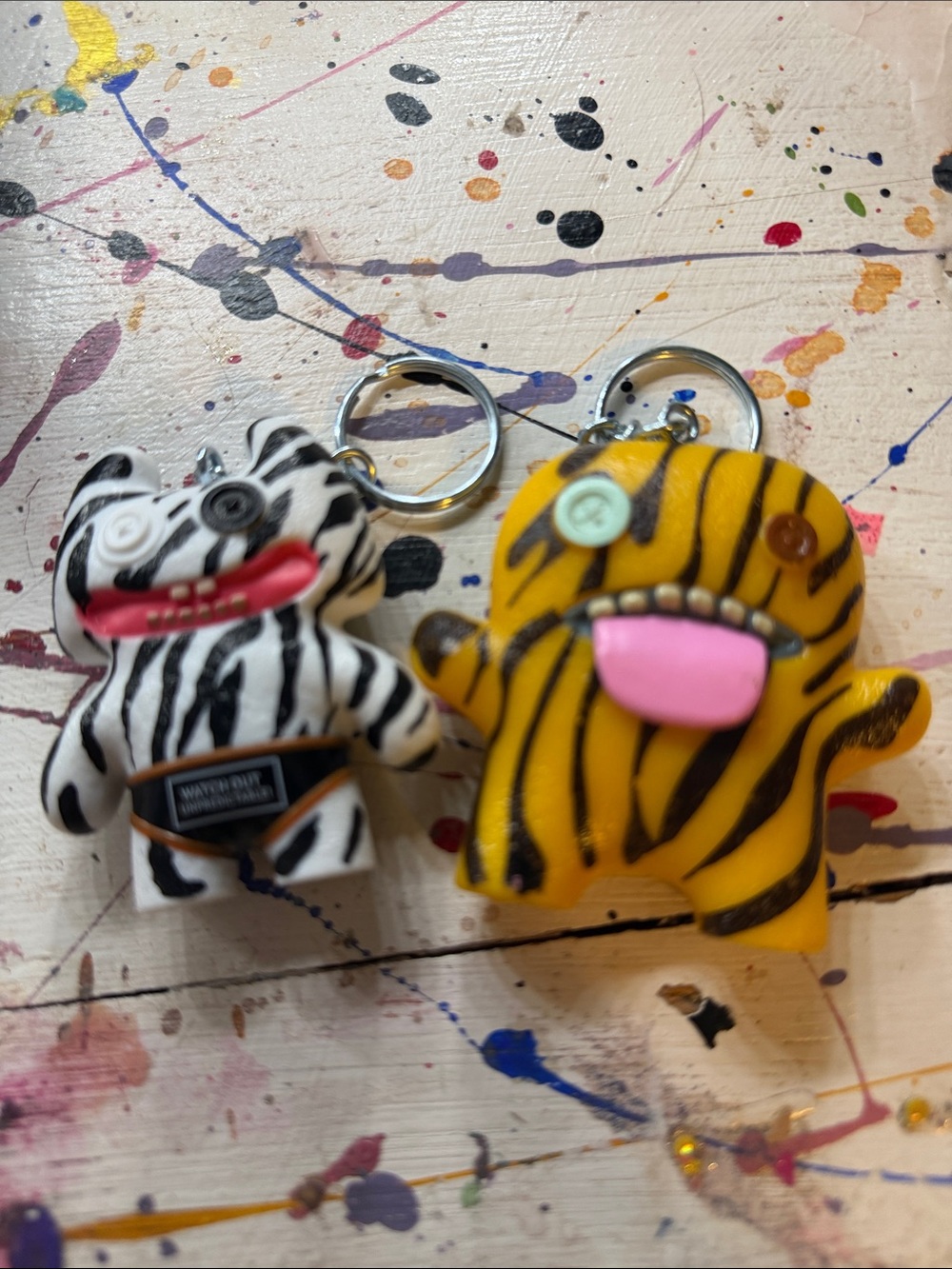 2 pack of fuggler key chains